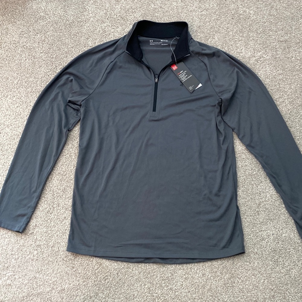 New Mens Under Armour/UA Heatgear Loose Fit Quarter Zip - Small